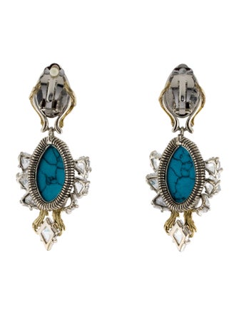 Alexis Bittar Olmeca Drop Clip-On Earrings