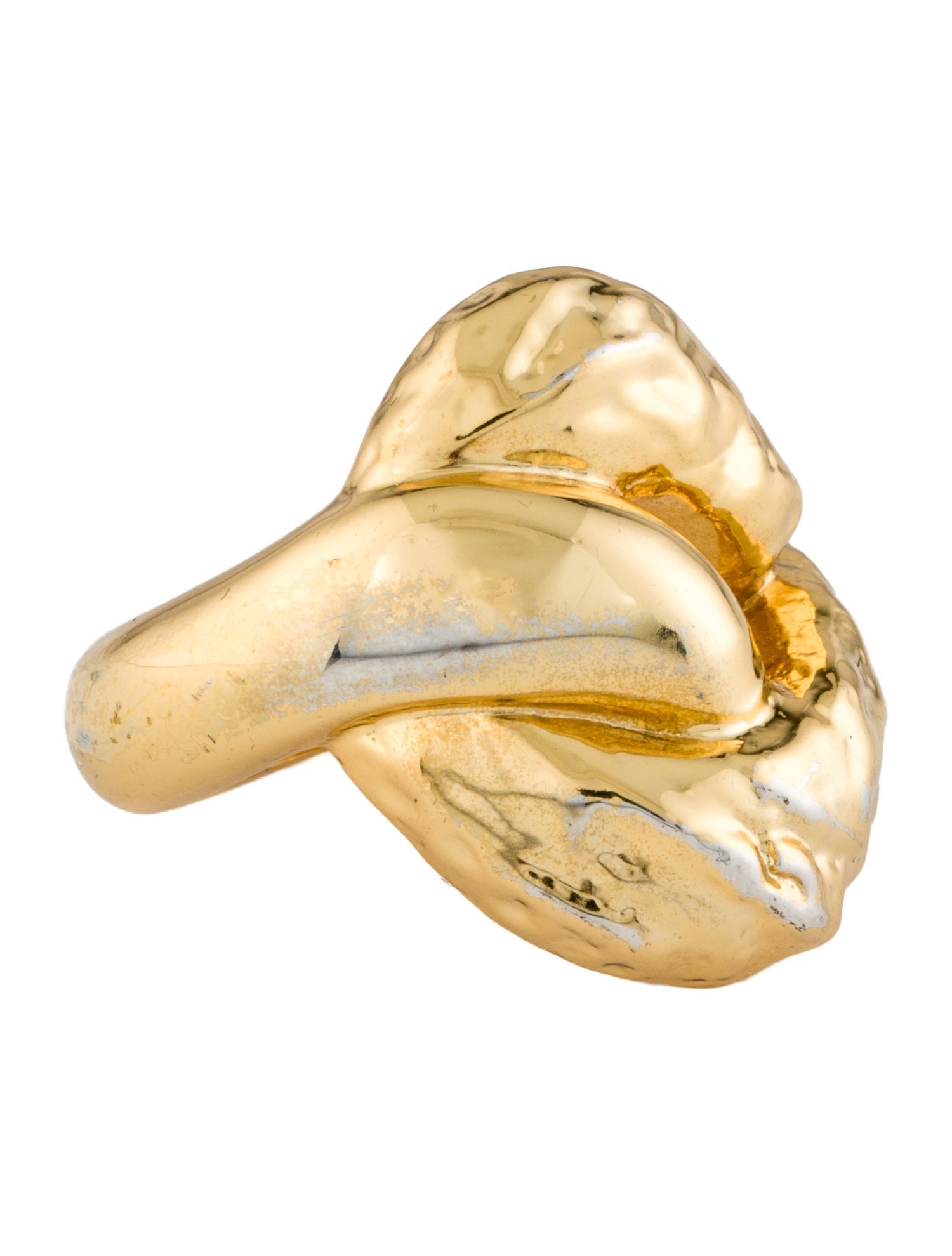 Alexis Bittar Sculptural Molten Knot Cocktail Ring