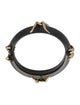 Alexis Bittar Lucite & Crystal Hinged Bangle Bracelet