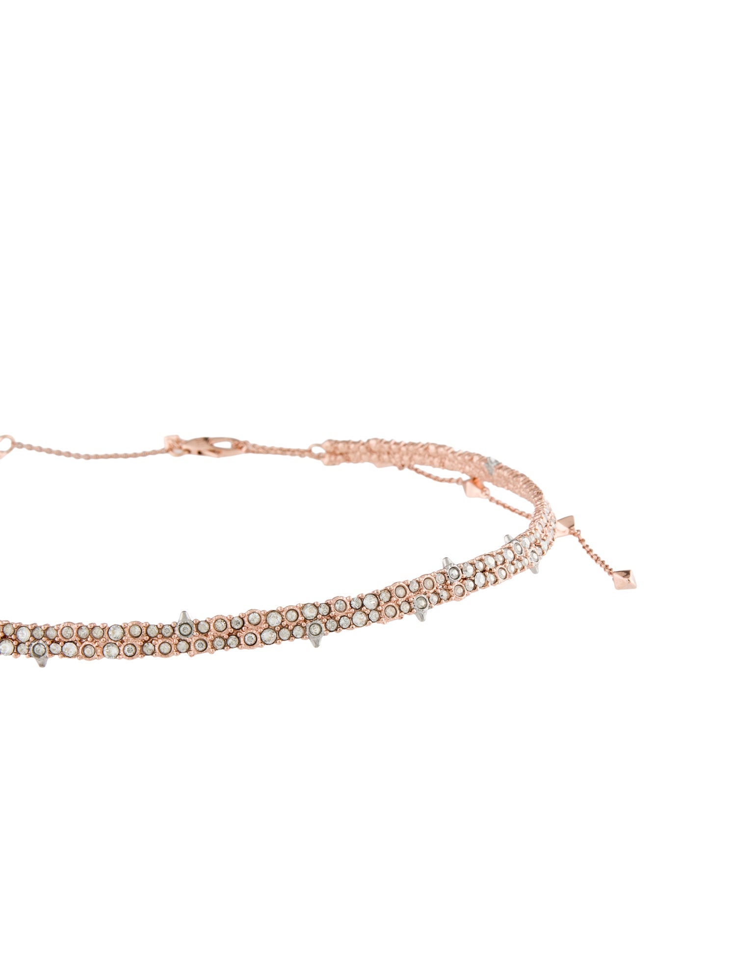 Alexis Bittar Crystal Encrusted Spike Choker Necklace