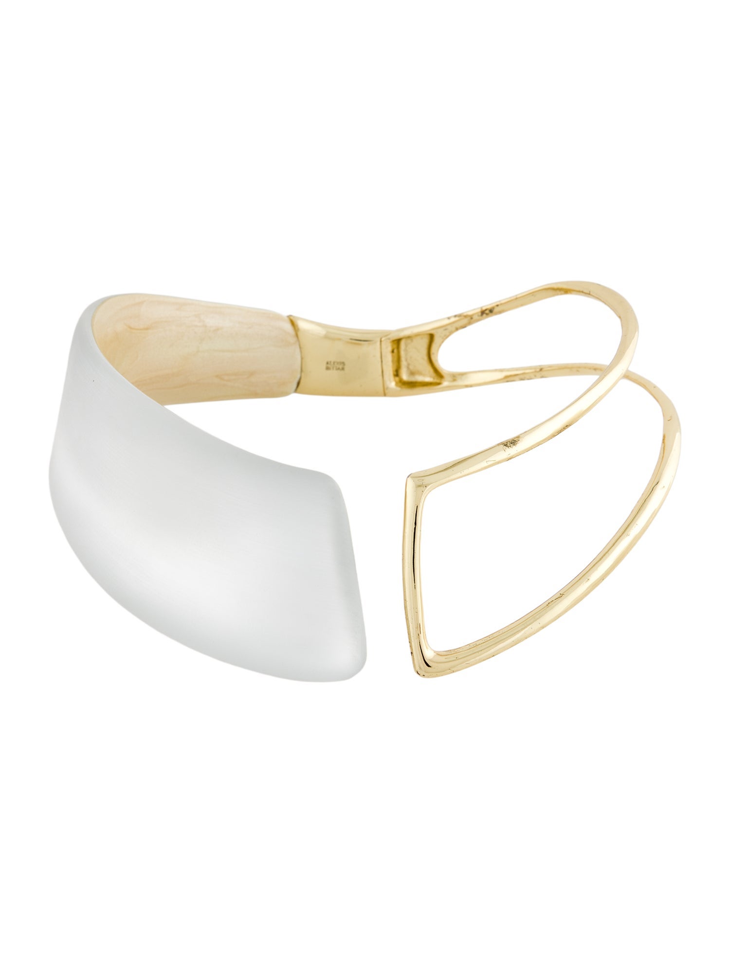 Alexis Bittar Lucite Liquid Hinge Collar Necklace