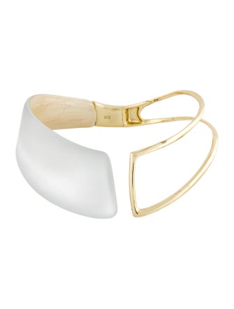 Alexis Bittar Lucite Liquid Hinge Collar Necklace