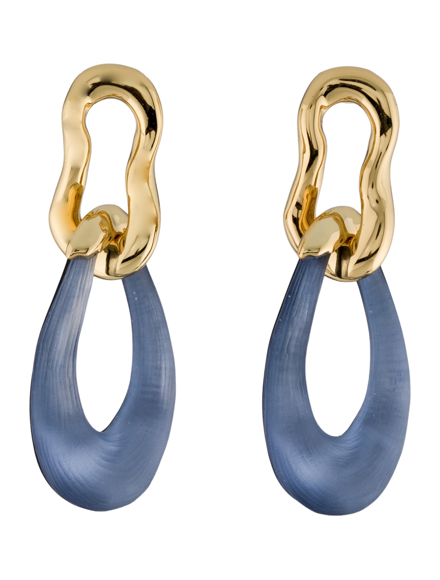 Alexis Bittar Lucite Double Link Drop Earrings