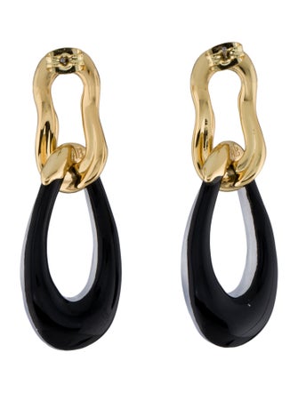 Alexis Bittar Lucite Double Link Drop Earrings
