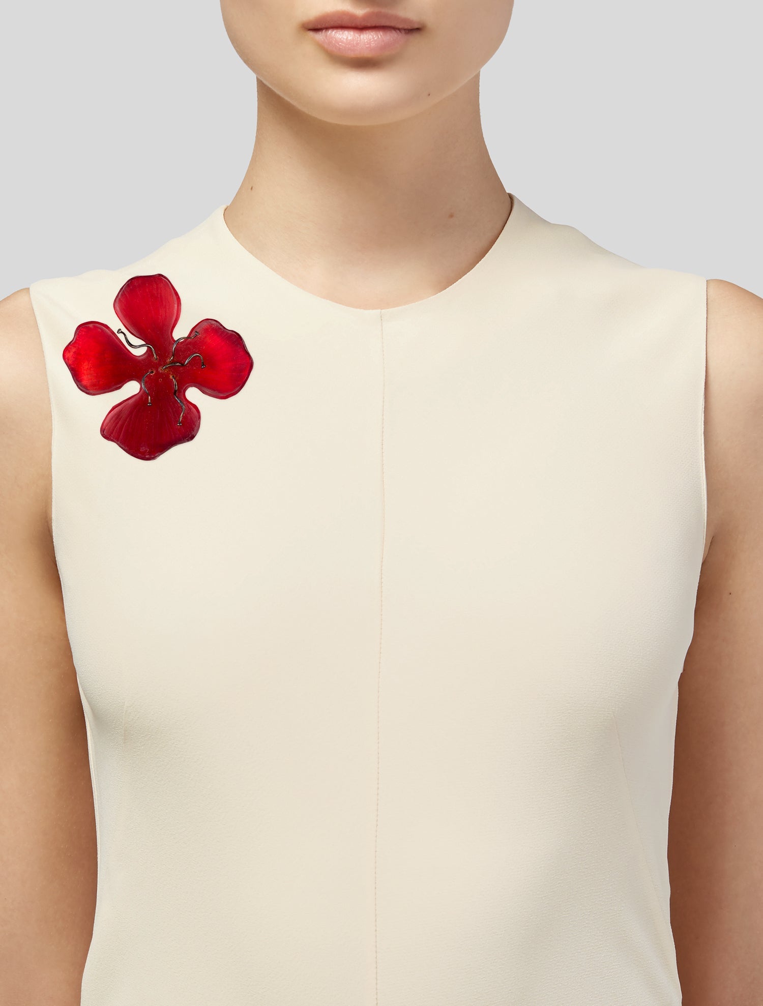 Alexis Bittar Lucite Flower Brooch Pin