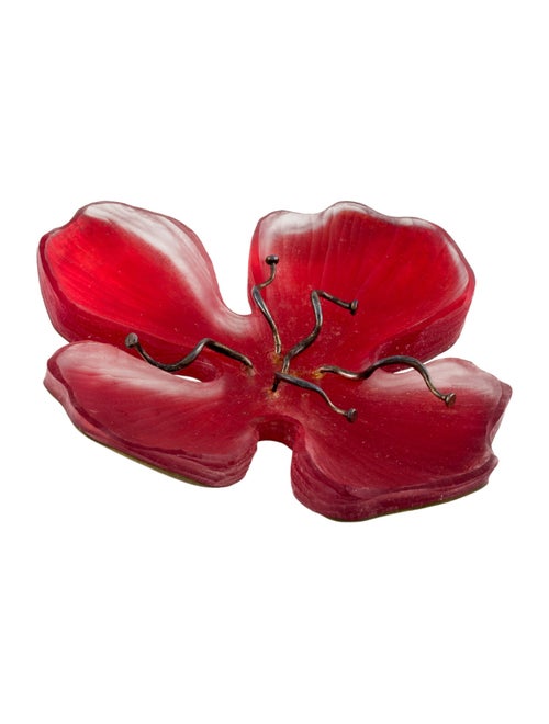Alexis Bittar Lucite Flower Brooch Pin