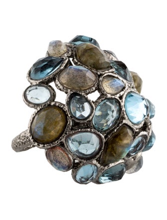 Alexis Bittar Crystal Encrusted Cocktail Ring