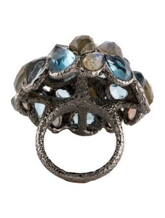 Alexis Bittar Crystal Encrusted Cocktail Ring