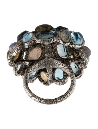 Alexis Bittar Crystal Encrusted Cocktail Ring