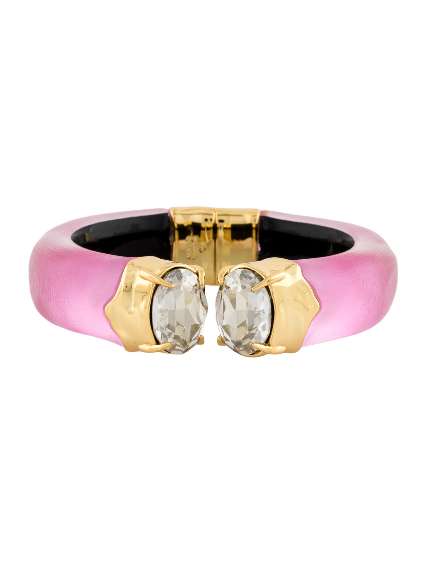 Alexis Bittar Bonbon Crystal Lucite Hinge Bracelet