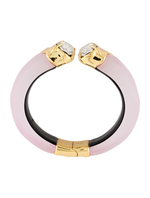 Alexis Bittar Bonbon Crystal Lucite Hinge Bracelet