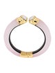 Alexis Bittar Bonbon Crystal Lucite Hinge Bracelet