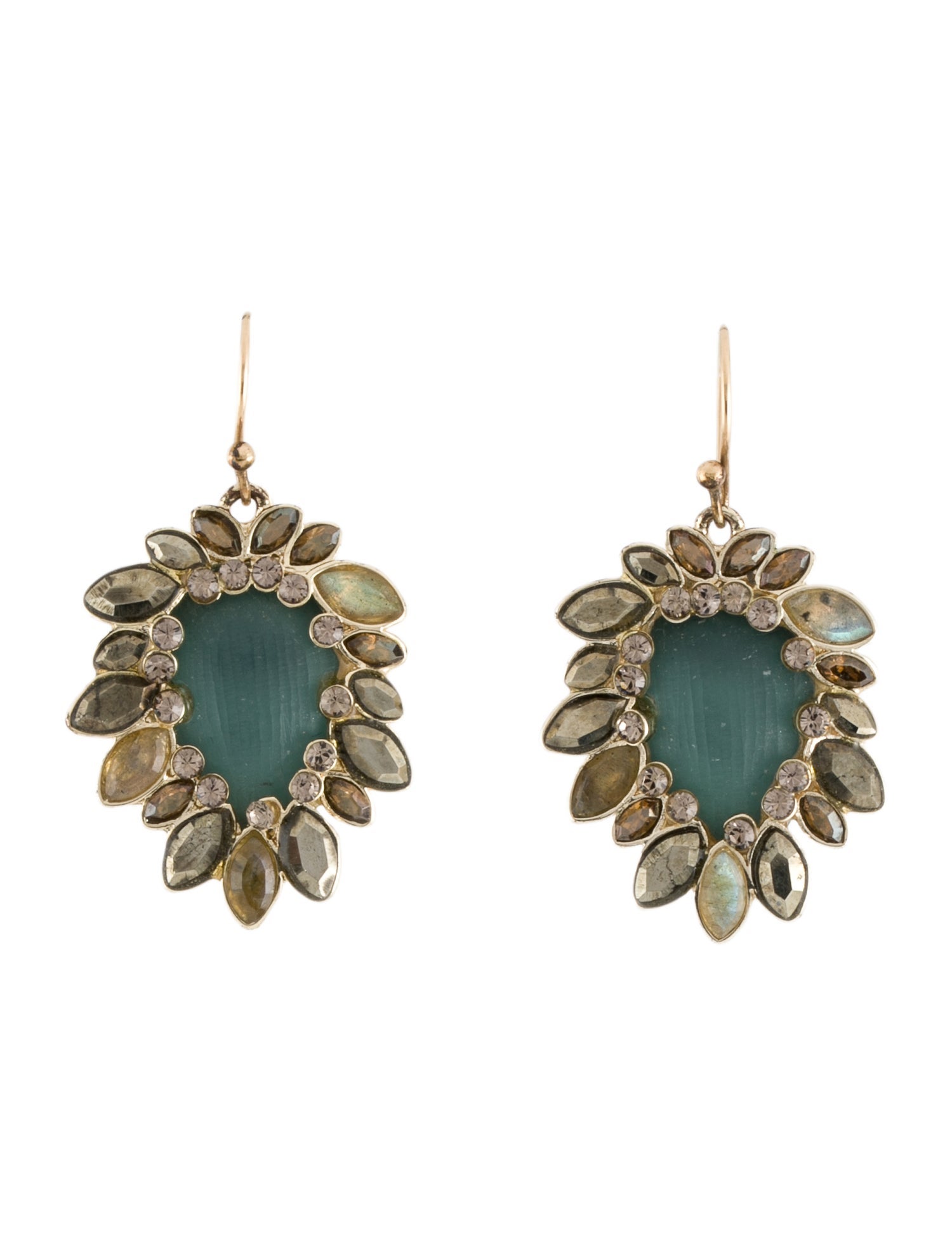 Alexis Bittar Lucite & Crystal Drop Earrings