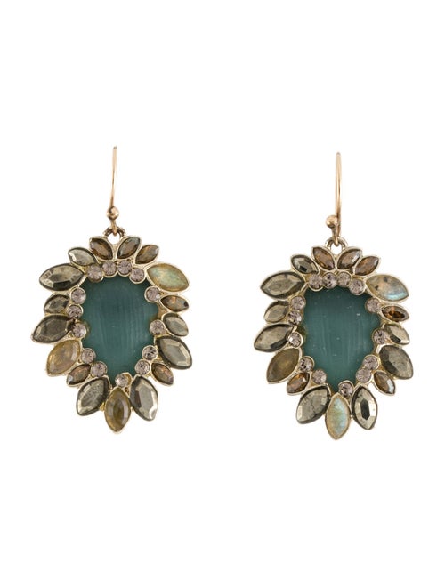 Alexis Bittar Lucite & Crystal Drop Earrings