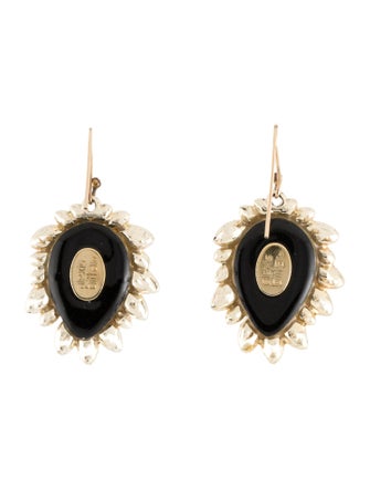 Alexis Bittar Lucite & Crystal Drop Earrings