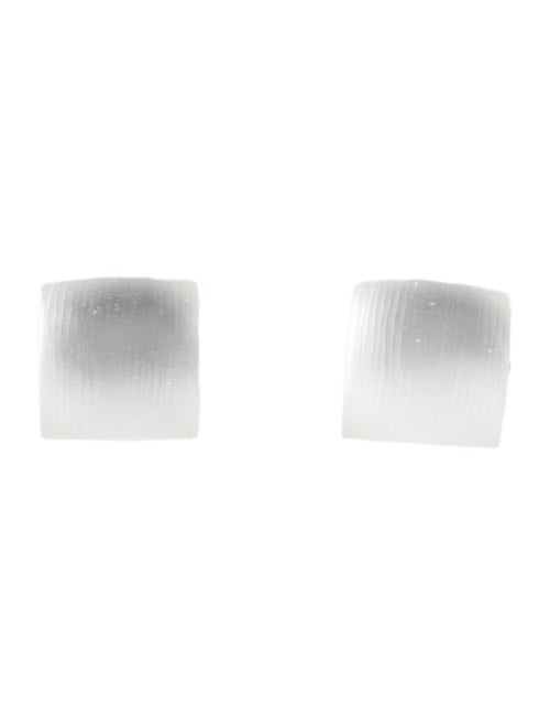 Alexis Bittar Lucite Square Clip-On Earrings