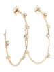 Alexis Bittar Jagged Crystal Studded Hoop Earrings