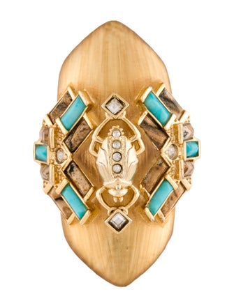 Alexis Bittar Stone, Crystal & Lucite Cocktail Ring