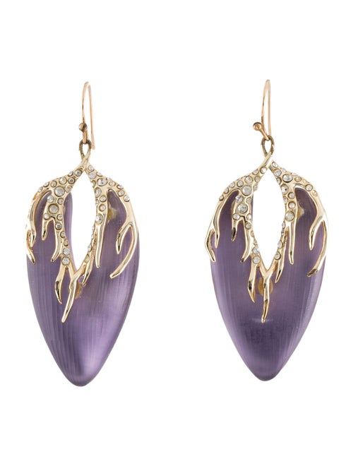 Alexis Bittar Lucite & Crystal Drop Earrings