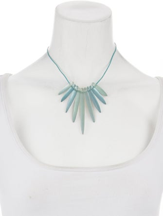 Alexis Bittar Lucite Cord Collar Necklace