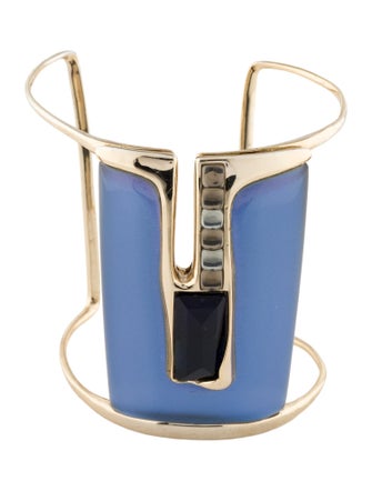 Alexis Bittar Lucite & Crystal Cuff Bracelet