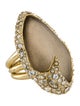 Alexis Bittar Lucite & Crystal Cocktail Ring
