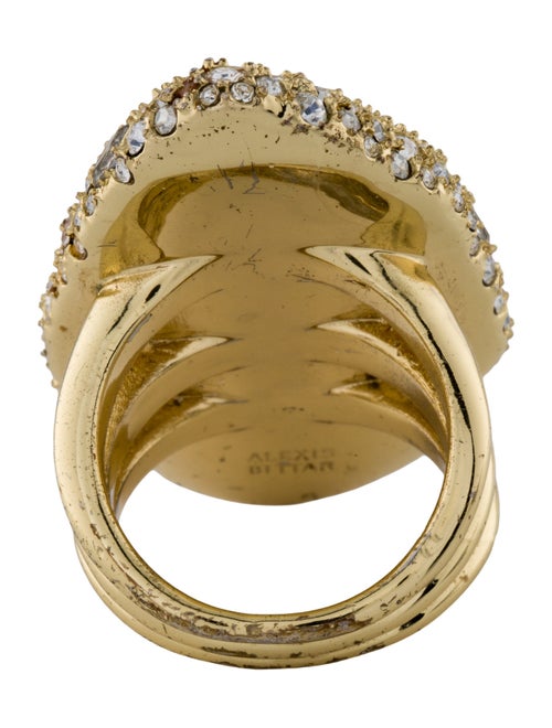 Alexis Bittar Lucite & Crystal Cocktail Ring