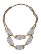 Alexis Bittar Lucite Encased Pebble Double-Strand Necklace