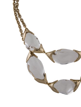Alexis Bittar Lucite Encased Pebble Double-Strand Necklace