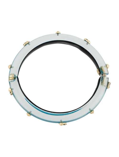 Alexis Bittar Crystal & Lucite Hinge Bracelet
