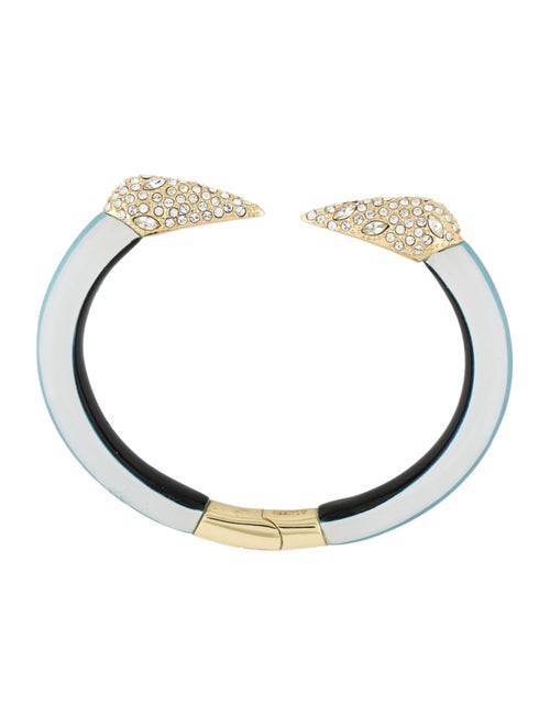 Alexis Bittar Crystal Pyramid Break Hinge Bracelet