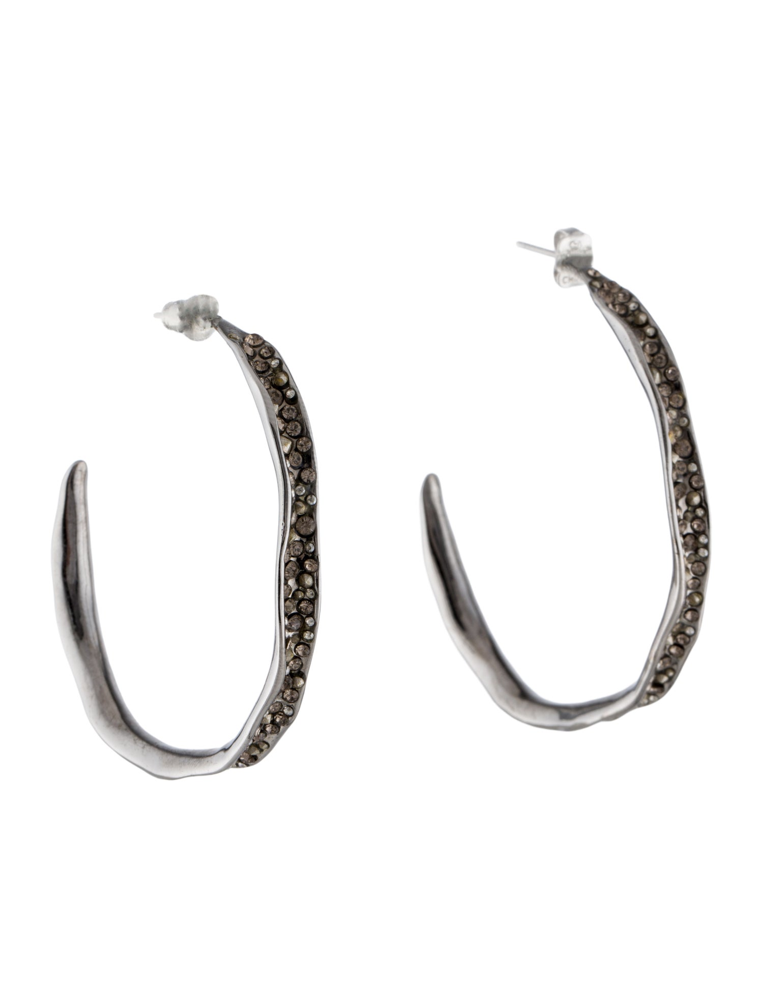 Alexis Bittar Crystal Hoop Earrings