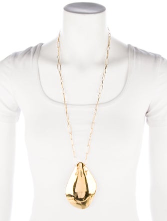 Alexis Bittar Crystal Two-Tone Pendant Necklace