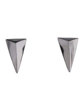 Alexis Bittar Pyramid Spike Stud Earrings