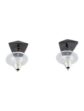 Alexis Bittar Pyramid Spike Stud Earrings