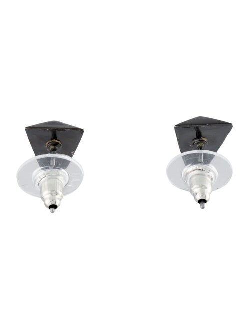 Alexis Bittar Pyramid Spike Stud Earrings