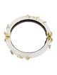 Alexis Bittar Crystal & Lucite Hinge Bangle Bracelet