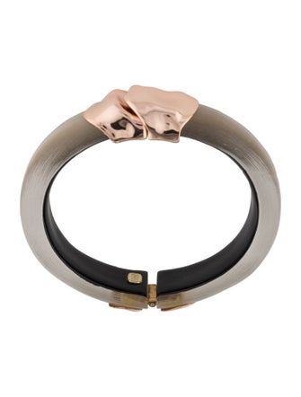 Alexis Bittar Lucite Molten Hinged Bangle Bracelet