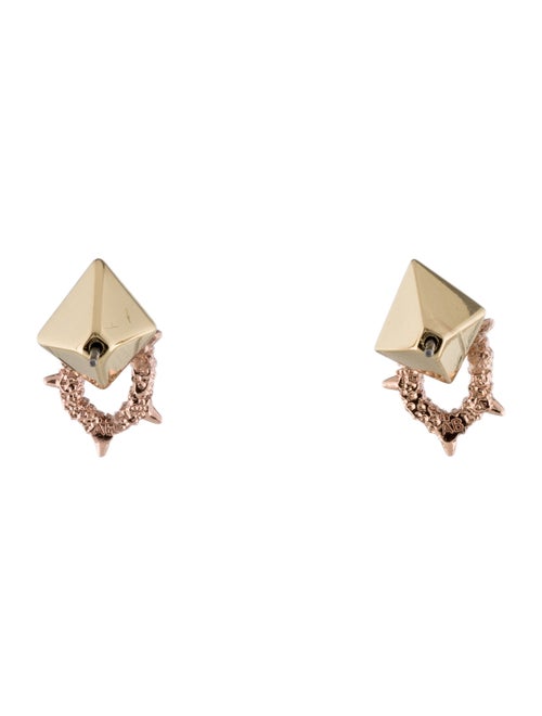Alexis Bittar Crystal Encrusted Spiked Stud Earrings