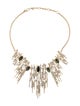Alexis Bittar Crystal Encrusted Spike Bib Necklace
