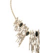 Alexis Bittar Crystal Encrusted Spike Bib Necklace