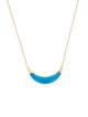 Alexis Bittar Lucite Capped Crescent Pendant Necklace
