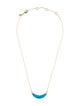 Alexis Bittar Lucite Capped Crescent Pendant Necklace