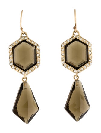 Alexis Bittar Crystal & Stone Drop Earrings