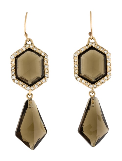 Alexis Bittar Crystal & Stone Drop Earrings