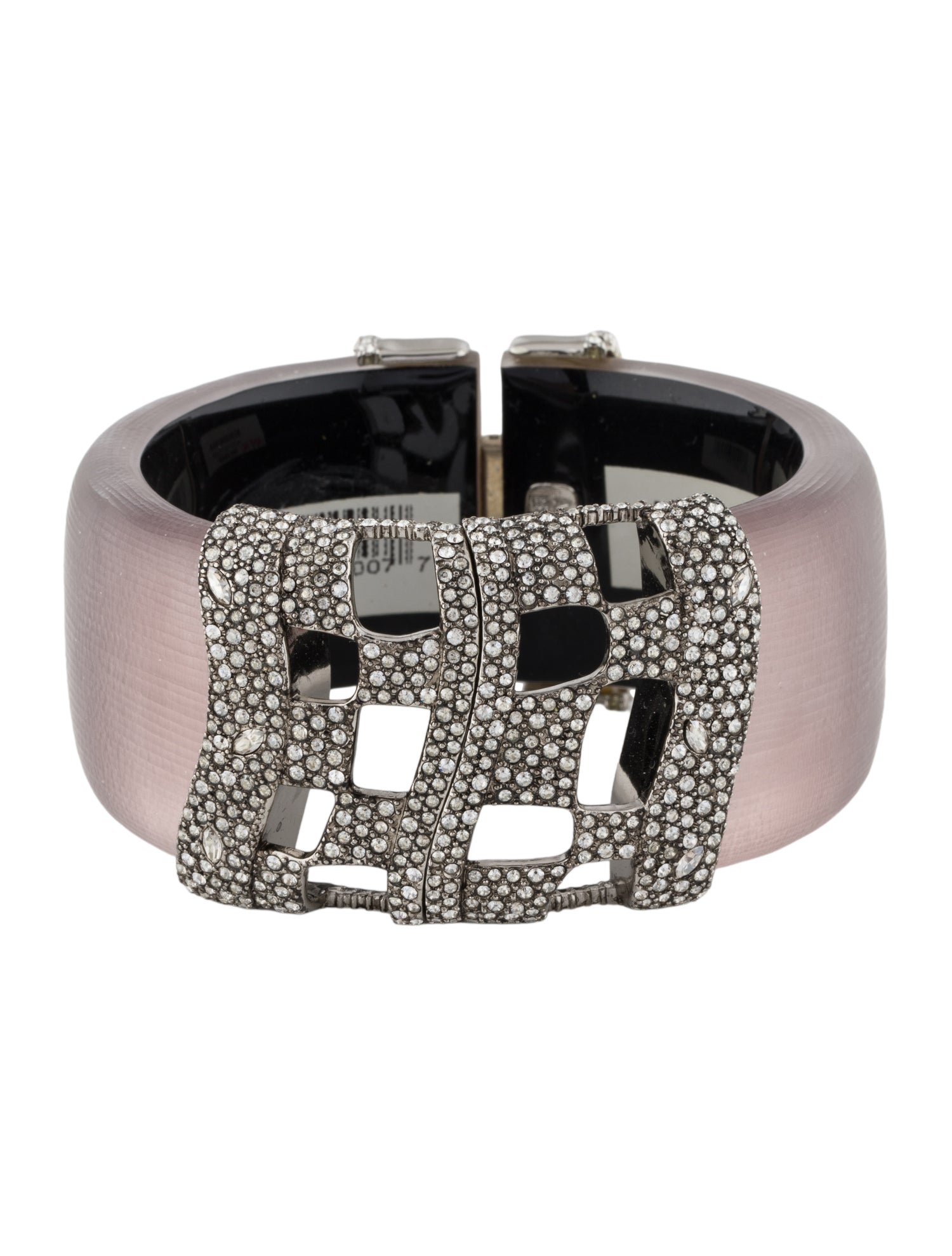 Alexis Bittar Luciet & Crystal Hinge Bangle Bracelet