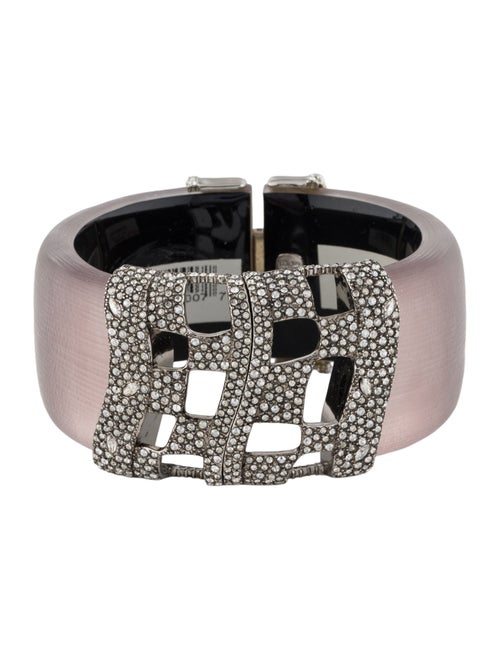 Alexis Bittar Luciet & Crystal Hinge Bangle Bracelet