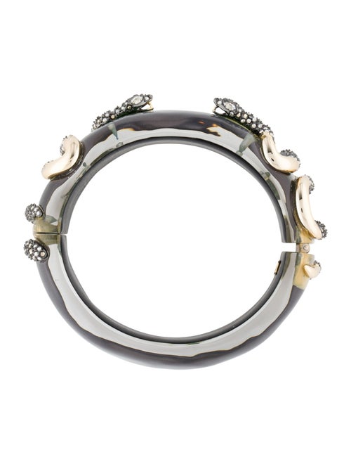 Alexis Bittar Double Snake Hinged Bangle Bracelet
