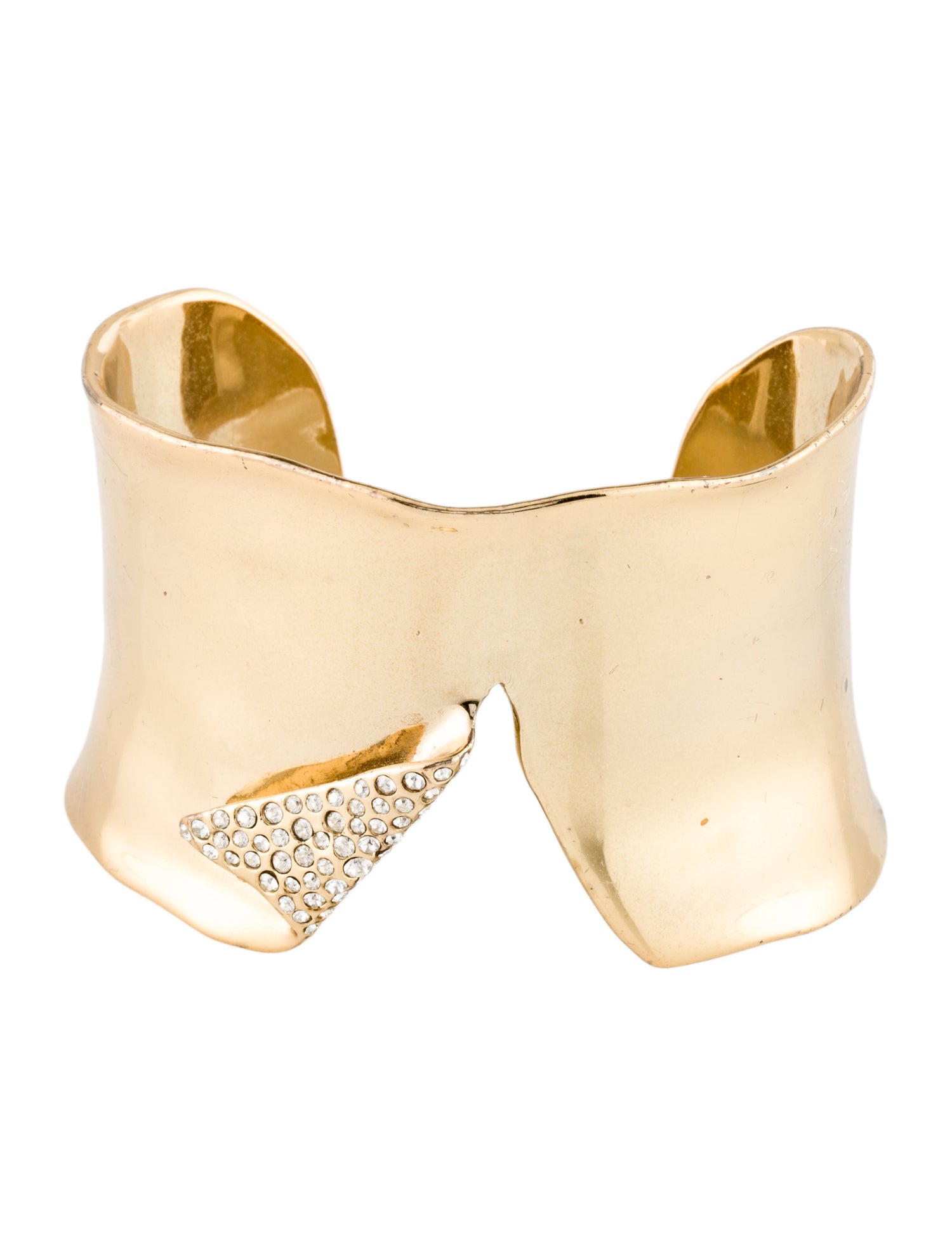 Alexis Bittar Crystal Torn Cuff Bracelet