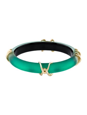 Alexis Bittar Lucite Hinged Bangle Bracelet